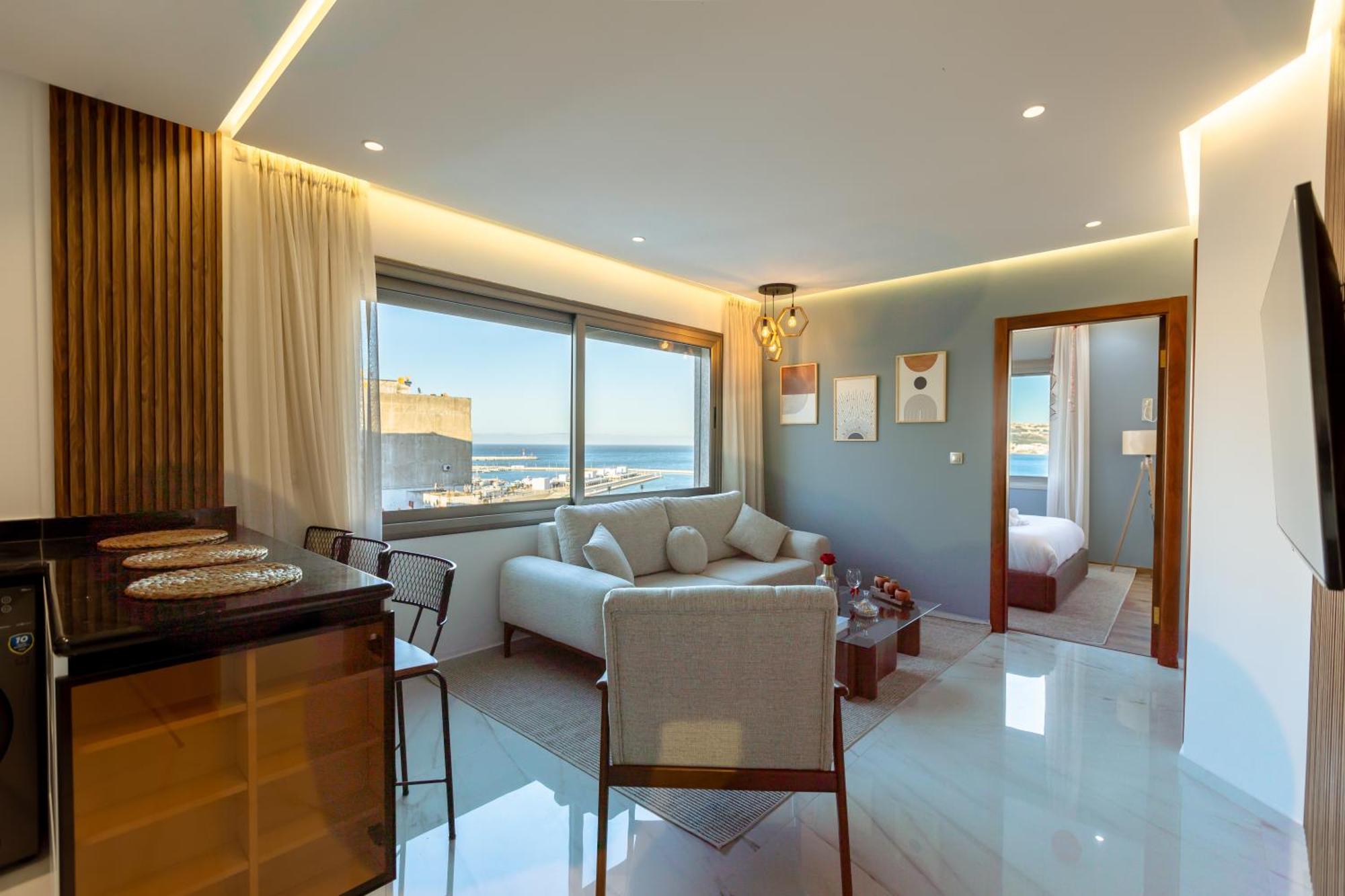 Marina View Residence Luxurious Studio Retreat With Stunning Ocean Views 1 Double Bedroom, 1 Convertible Couch Tanca Dış mekan fotoğraf